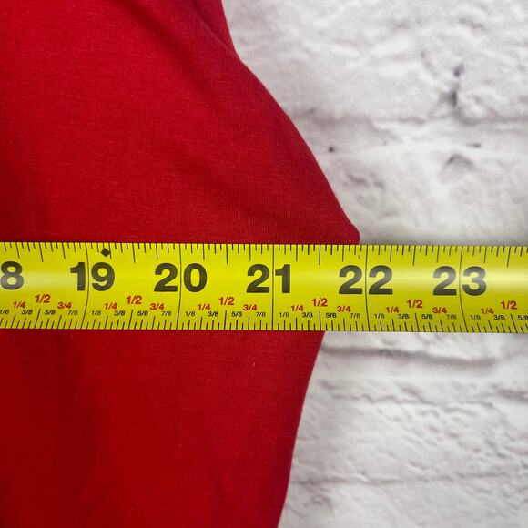 J5022 Aibrou red shirt with white cat face graphic print size XXL - Picture 4 of 6